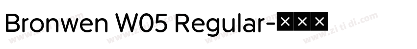 Bronwen W05 Regular字体转换